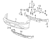 Chevy Avalanche 2500 Bumper Diagram - 88944057