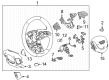 Cadillac CT5 Steering Wheel Diagram - 85136934