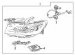 2022 Cadillac Escalade ESV Headlight Diagram - 84950149