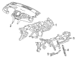 Chevy Equinox Dash Panel Vent Portion Covers Diagram - 84492359