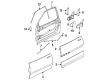 Saturn SL2 Side View Mirrors Diagram - 21096082