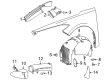 Chevy Fender Splash Shield Diagram - 86821789