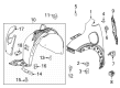Chevy Bolt EUV Fender Splash Shield Diagram - 42693360
