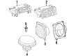 Saturn SL2 Car Speakers Diagram - 21022354