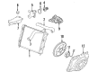 Cadillac XLR A/C Condenser Fan Diagram - 15819952