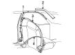 1992 Pontiac LeMans Seat Belt Diagram - 90384296