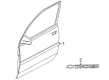 2003 Chevy Tracker Door Moldings Diagram - 30022990