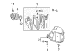 Pontiac Bonneville Air Filter Box Diagram - 19201279