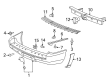 GMC Yukon Bumper Diagram - 20951793