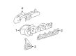 Saturn Exhaust Manifold Diagram - 19420198