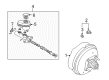 Chevy Corvette Brake Booster Diagram - 15237761