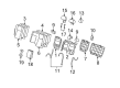 2005 Cadillac SRX Seat Cushion Pad Diagram - 88994850