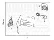 2014 Chevy Silverado 1500 Side View Mirrors Diagram - 22820395