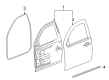 Chevy Tahoe Weather Strip Diagram - 22766409