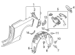 2016 Buick Cascada Fender Splash Shield Diagram - 13369104