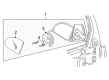 Pontiac Mirror Cover Diagram - 10290309