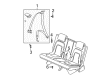 2005 Buick Rendezvous Seat Belt Diagram - 19121667