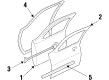2002 Pontiac Grand Prix Weather Strip Diagram - 10290648