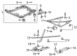 Saturn Outlook Bed Mounting Hardware Diagram - 11515776