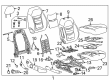 2017 Chevy Volt Seat Cushion Pad Diagram - 84392441