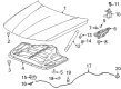Cadillac Hood Latch Diagram - 13539022