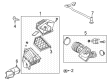 Cadillac CT5 Air Intake Coupling Diagram - 84891736