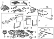 Cadillac Blend Door Actuator Diagram - 22893762