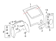 Cadillac Fuel Door Hinge Diagram - 15940680