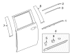 Cadillac Weather Strip Diagram - 23229397