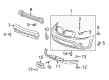 Pontiac Torrent Bumper Diagram - 19120951