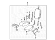 2005 Chevy Silverado 2500 HD Seat Cushion Pad Diagram - 88936433