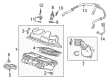 Cadillac Air Intake Coupling Diagram - 23349890