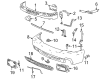 Chevy Silverado 2500 HD Bumper Diagram - 12335659