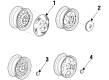 Pontiac Wheel Cover Diagram - 9593690