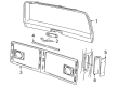 GMC Safari Door Handle Diagram - 15724786