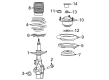 2022 Cadillac CT4 Shock Absorber Diagram - 84807821