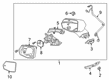 Cadillac XT5 Side View Mirrors Diagram - 23394624