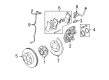 Hummer H3 Brake Caliper Bolt Diagram - 15098000