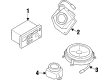 1998 Pontiac Grand Prix Car Speakers Diagram - 16207411