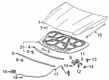 Chevy Hood Cable Diagram - 23434316