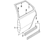 1986 Oldsmobile Firenza Door Moldings Diagram - 20360308