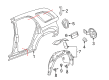 Chevy Equinox Fender Splash Shield Diagram - 15231778