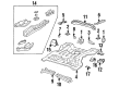 1999 Cadillac DeVille Floor Pan Diagram - 25661055