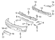 Cadillac Escalade ESV Bumper Diagram - 88937206