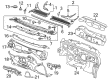 2017 Chevy Volt Dash Panels Diagram - 84030367