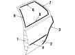Cadillac Cimarron Door Seal Diagram - 22635799