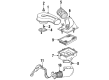 Cadillac DeVille Air Filter Box Diagram - 25098323
