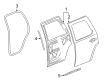 2008 Cadillac Escalade EXT Door Seal Diagram - 15792912