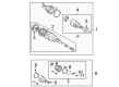 Pontiac Vibe CV Boot Diagram - 88974677