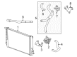 Cadillac Cooling Hose Diagram - 23482941